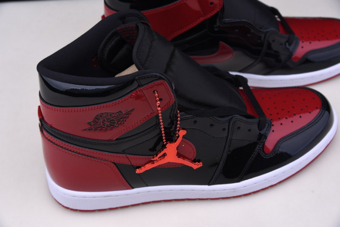 Air Jordan 1 Bred Patent Leather 555088-063