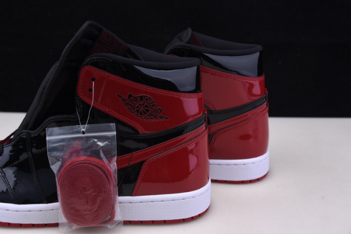 Air Jordan 1 Bred Patent Leather 555088-063