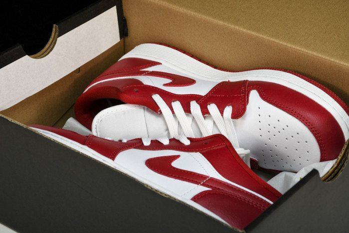 Jordan 1 Low Gym Red White  - 553560-611