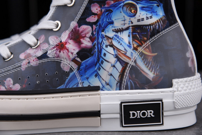 D1R* B23 OBLIQUE HIGH TOP SNEAKERS  KICKZE DR-5