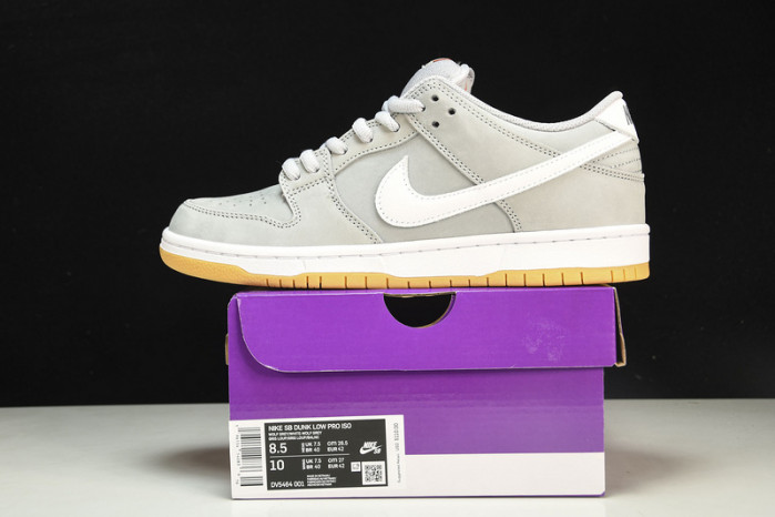 Nike SB Dunk Low Pro ISO Orange Label Wolf Grey Gum  DV5464-001