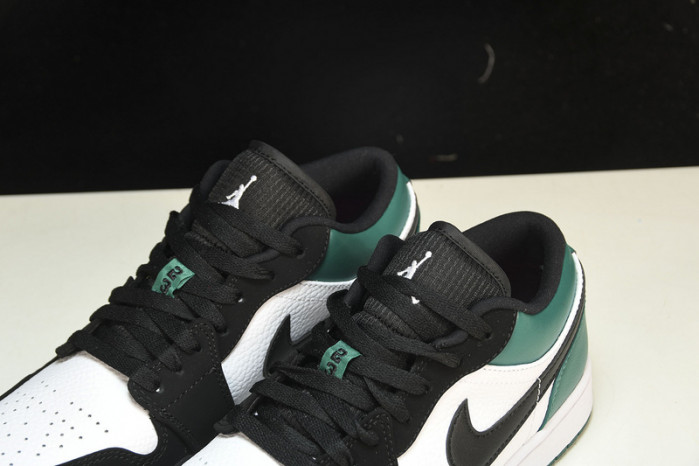 Jordan 1 Low White Black Mystic Green  553558-113