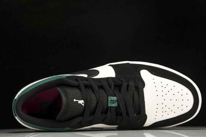 Jordan 1 Low White Black Mystic Green  553558-113