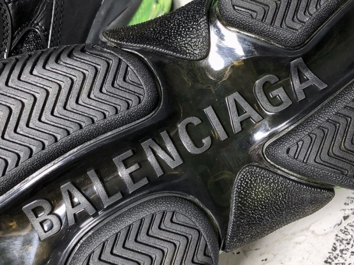 BL TRIPLE S TRAINERS CLEAR SOLE BLUE ADN RED 541624  W09O1 3861