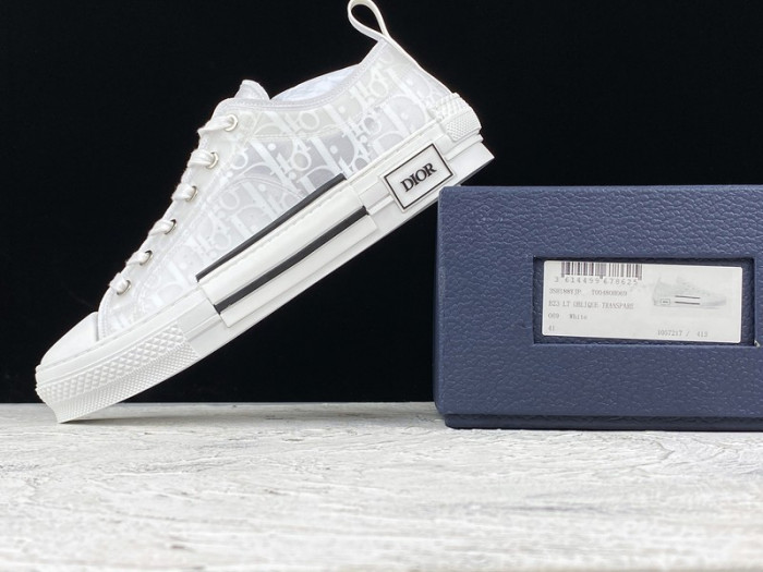 D1R* B23 OBLIQUE LOF TOP SNEAKER white T00853H059