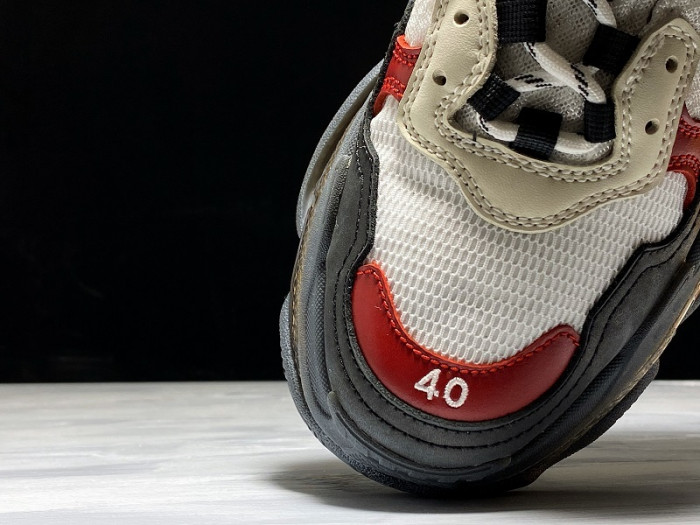 BL TRIPLE S TRAINERS CLEAR SOLE BLACK /BROWN/ RED 541624  W09O1 9000