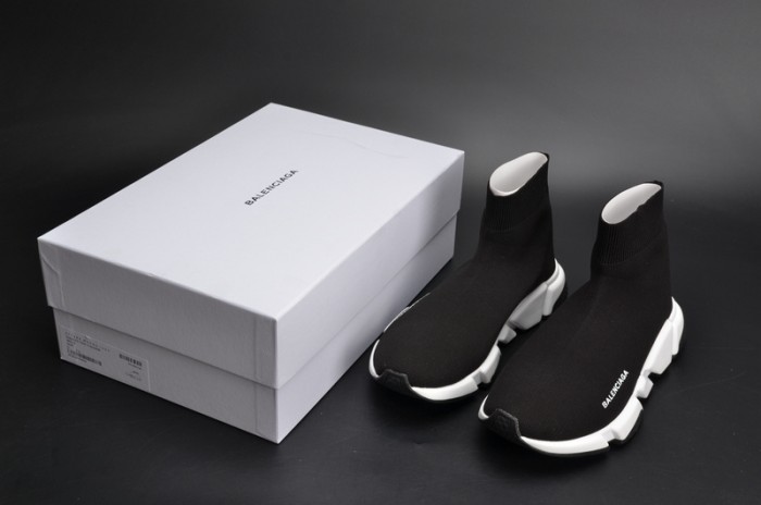 BL Stretch Mesh High Top Sneaker Black White 454485 W05G0