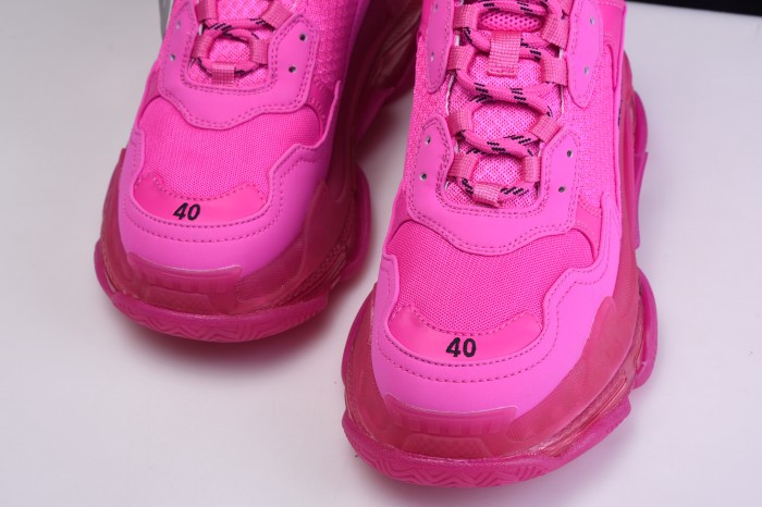 BL TRIPLE S TRAINERS CLEAR SOLE BLUE ADN RED 541624  W09O1 2132