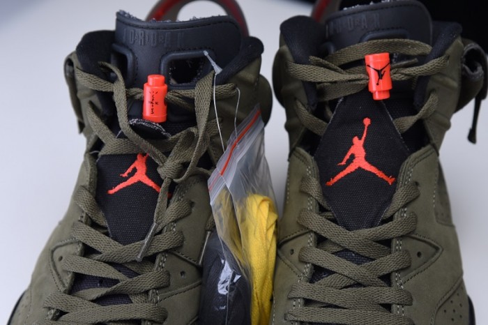 Travis Scott Air Jordan 6 Medium Olive - CN1084-200