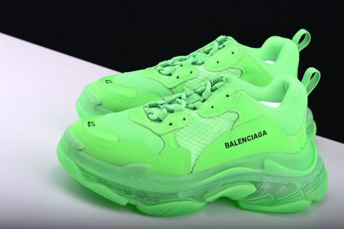 BL Triple S Neon Green - 541624 W09OL 3801
