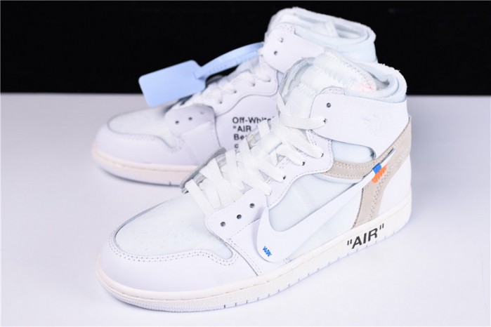 OF Air Jordan 1 Retro High White AQ0818-100